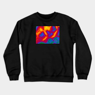 Gay Pride Abstract Fractal Fog Crewneck Sweatshirt